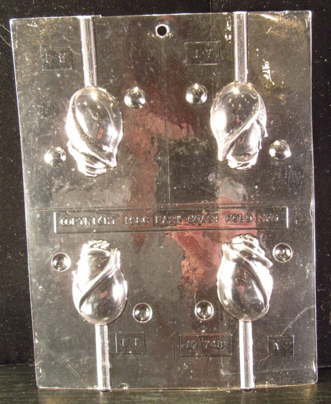 3 Plastic Floral Chocolate Candy Lollipop Molds East Coast 1986, Life of the Par gallery