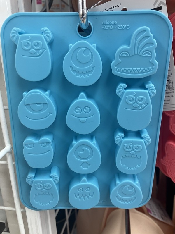 Daiso Silicon molds chocolate Cake baking Soap Monsters Inc Disney Ship Japan