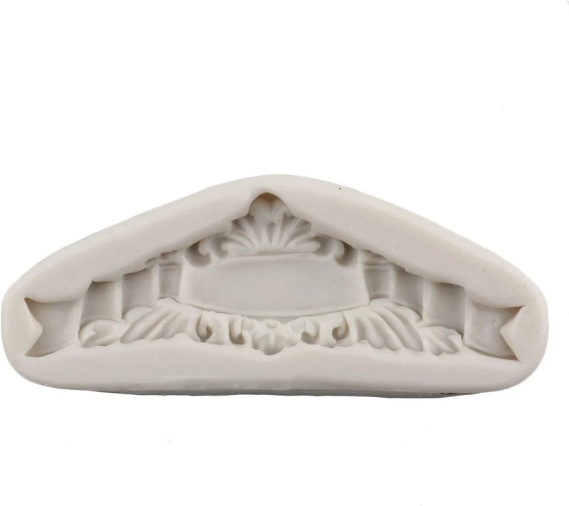 Baroque Style Curlicues Scroll Lace Silicone Fondant Molds Relief Flower Molds F gallery