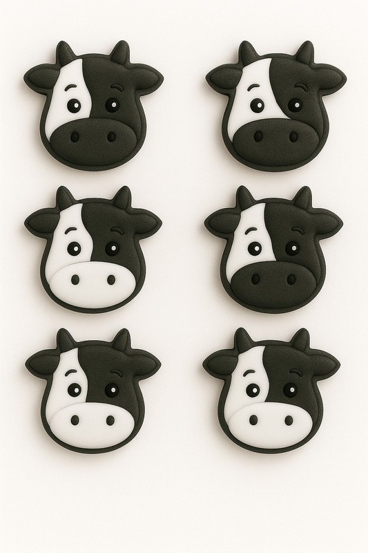 Mini Cow Head Face Cookie Cutter 1.5'' Metal Birthday Animal Made in the USA gallery