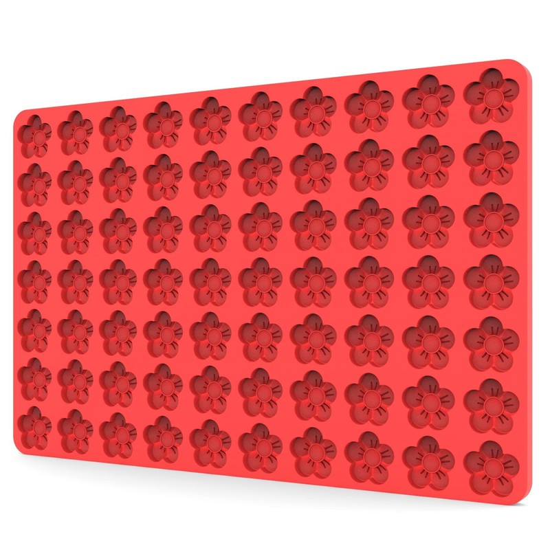 Flower Blossom Silicone Mold Sheet for Chocolate Candy Gummy with Scraper