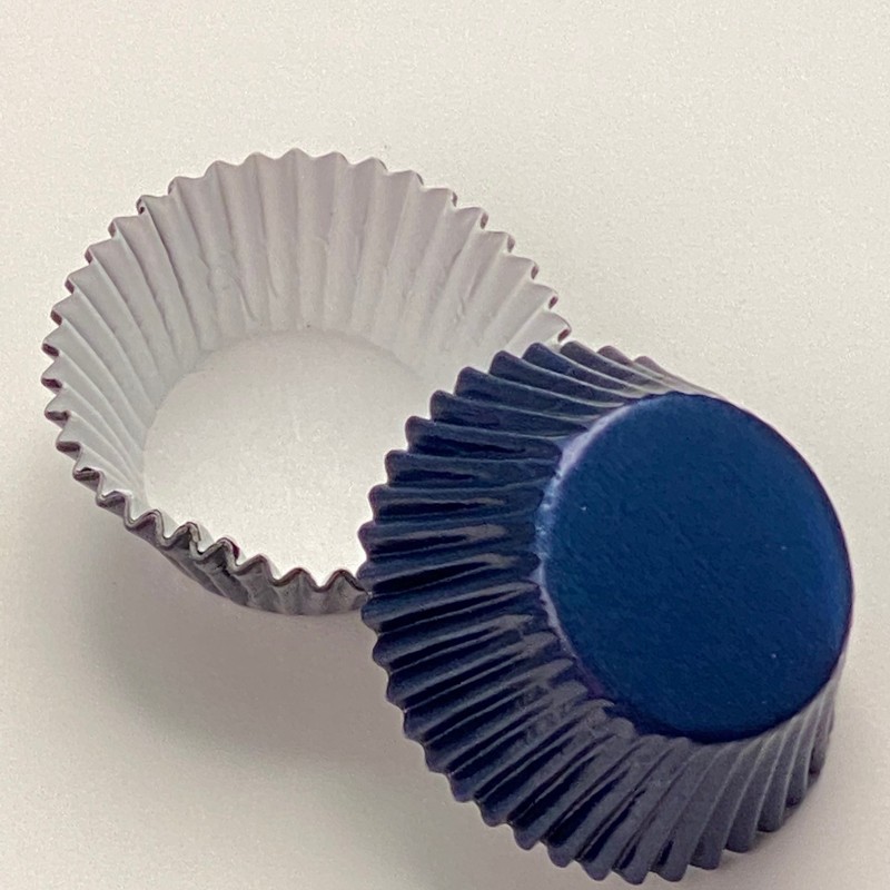 TREAT CUP Foil Cupcake Liners / Baking Cups – Navy Blue 500 ct