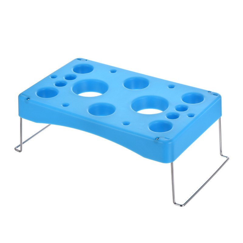 1 Pcs Decorating Piping Bag Holder,11.4 x 7.1 Inch 12-Cavity, Blue