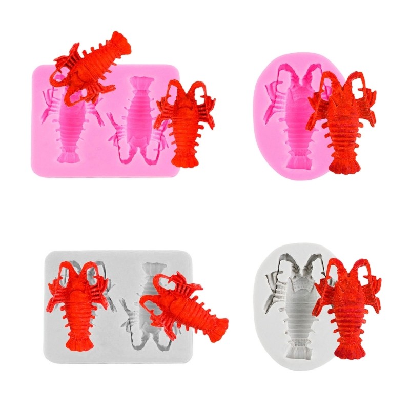 Candy Moulds Lobster Shape Versatile Silicone Baking Tools for DIY Baking Lover gallery