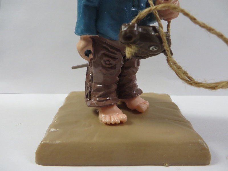Vintage Wilton LITTLE BOY COWBOY RODEO 5" Cake Topper Decoration 10-Gallon Hat gallery