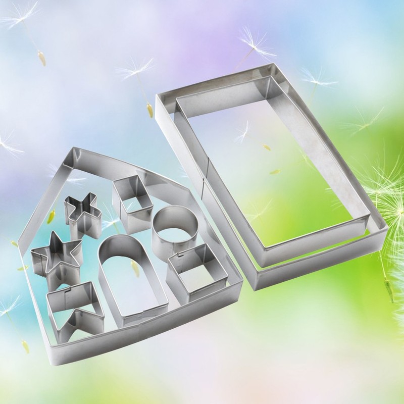 10 PCS Biscuit Moulds Gingerbread Cake Mold Christmas Cookie Molds