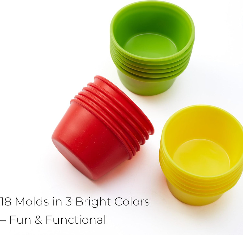 Puto Molder Filipino Silicone – 18 Pcs Puto Mold Cups for Steamer Filipino, Kuts gallery