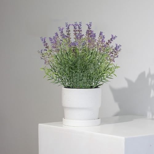 Fake Lavender Artificial Flowers - 12PCS Lavender Plants Shrubs Purple-12pcs gallery