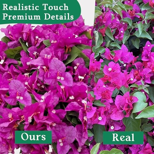 8 Bundles Artificial Flowers for Outdoors UV Resistant Fake Fuchsia gallery