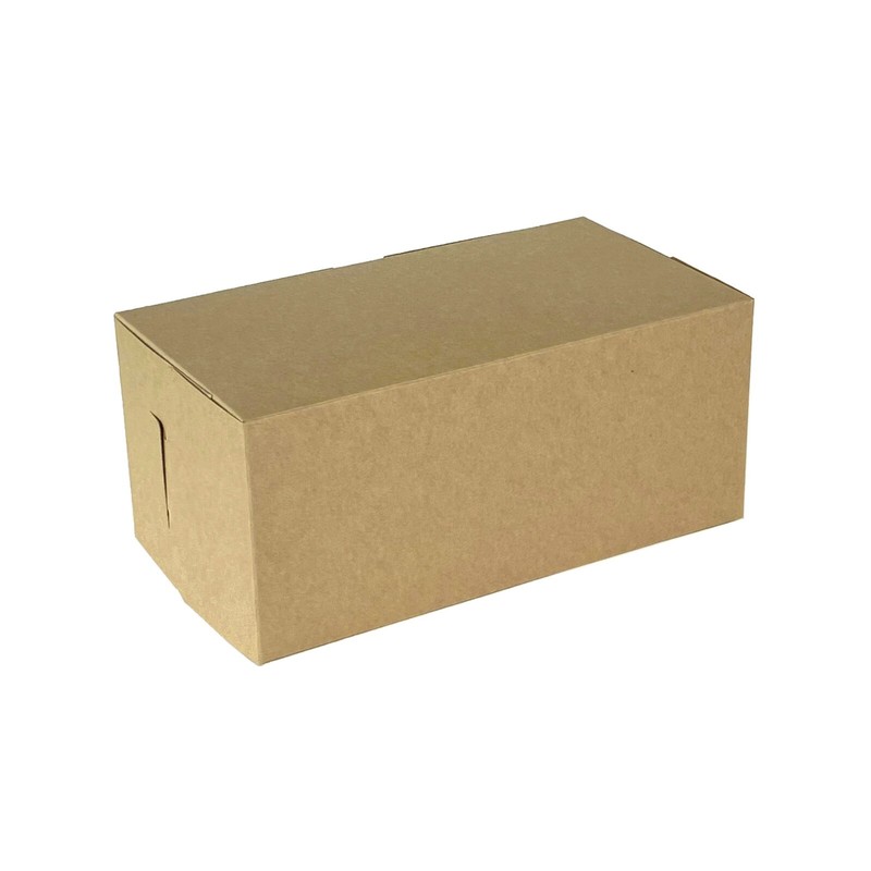 30 Brown Kraft Bakery Boxes 9x5x4 Lock & Tab No Window gallery