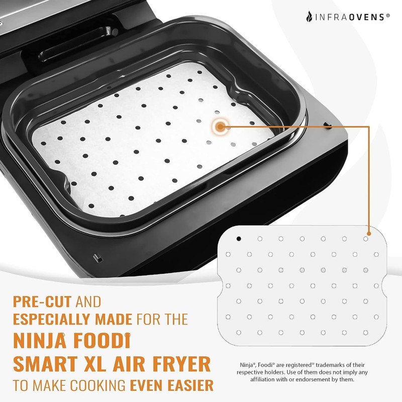 Unbleached Parchment Paper Liners for Ninja Foodi XL Smart FG551 6-in-1 Indoor gallery