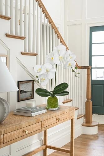 White Orchids Artificial Flowers 16.1" Faux Orchids White Orchid &White Stones gallery