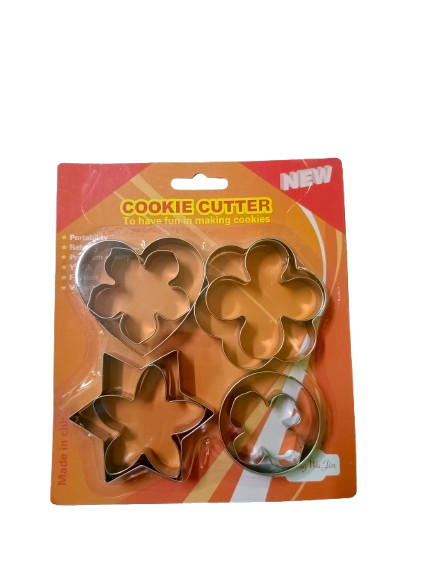 8 Pcs Cookie Cutter Set Stainless Steel Biscuit Mold Flower Star Baking Tools