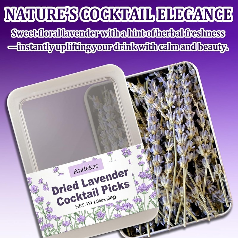 Edible Lavender Sprigs Culinary Sticks For Tea Desserts Cocktails 30g gallery