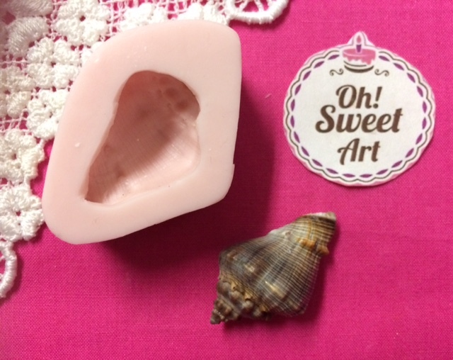Sea Shell II 3D Silicone mold shells fondant soap Push Food Cake Decoration FDA
