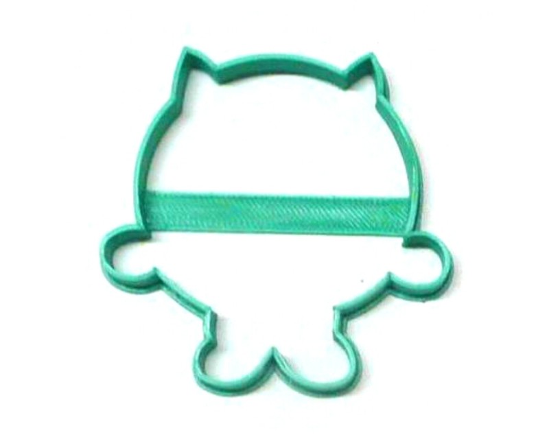 MIKE OUTLINE ONE EYED GREEN MONSTER CARTOON CHARACTER COOKIE CUTTER USA PR3223