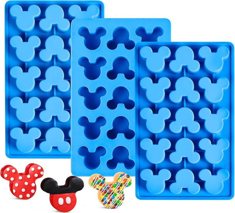 3 Pcs Mouse Gummy Candy Molds Silicone – 15 Cavity Non-Stick Chocolate Molds