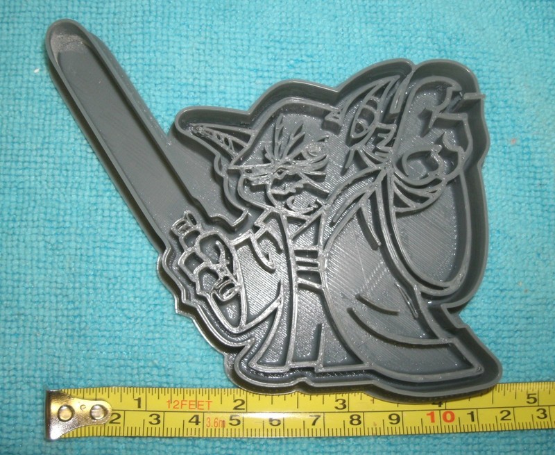 YODA FACE JEDI MASTER STAR WARS CHARACTER LIGHTSABER COOKIE CUTTER USA PR751 gallery