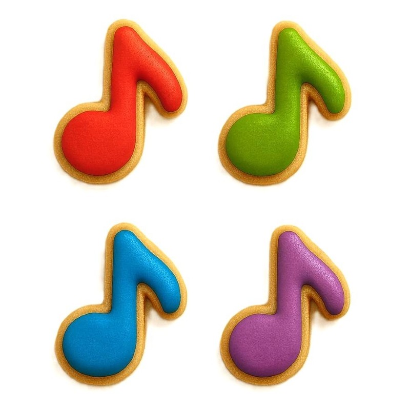 Mini Music Note 1.5'' Cookie Cutter Metal gallery