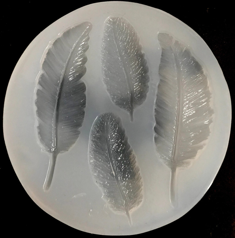 Feather Soft Silicone Mold Fondant Mat Cake Decorating Cupcake Baking Tools Supp