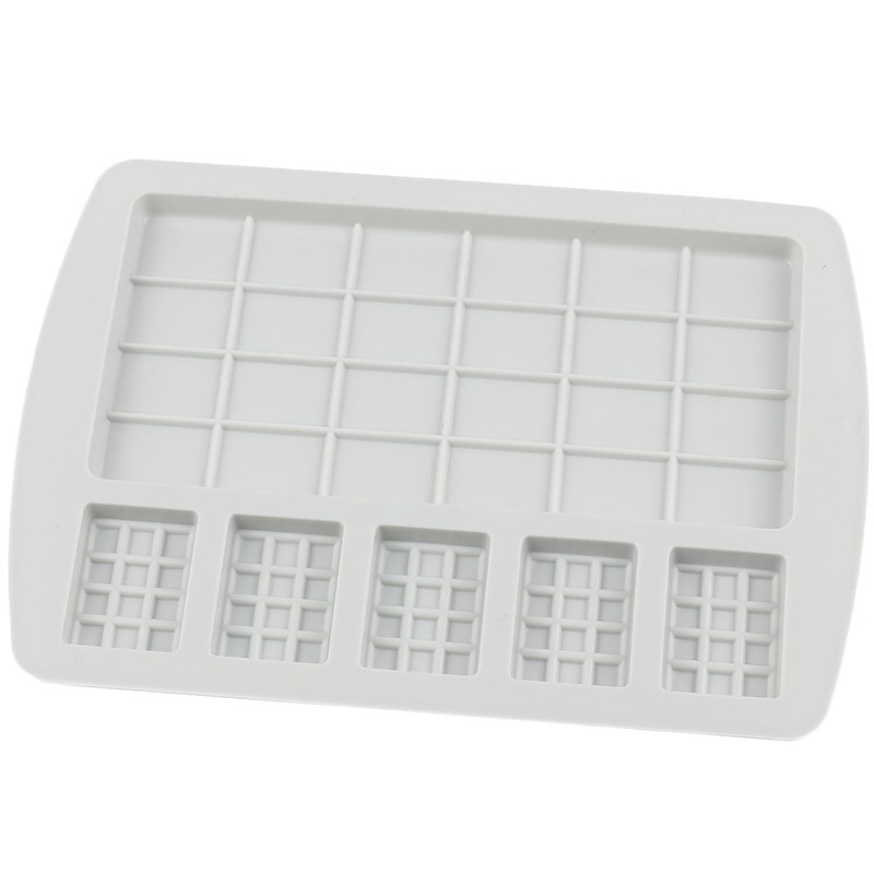 2 PCS Break Apart Silicone Chocolate Molds Waffle Mold Protein Energy Bar gallery