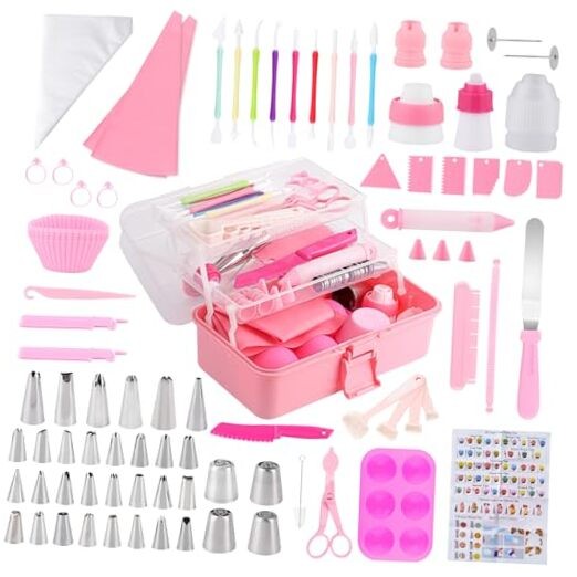 Cake Decorating Kit: Decorating Supplies Tools Kit 138 PCS Pink (138 PCS) gallery