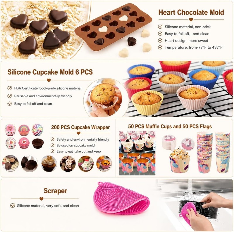 High-Quality 567 PCS Cake Decor Collection gallery