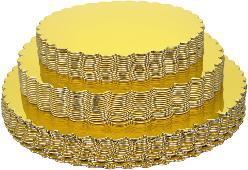 30 PCS 8 10 12-Inch Gold Round Cardboard Cake Boards For Decorating Base (Gold) gallery