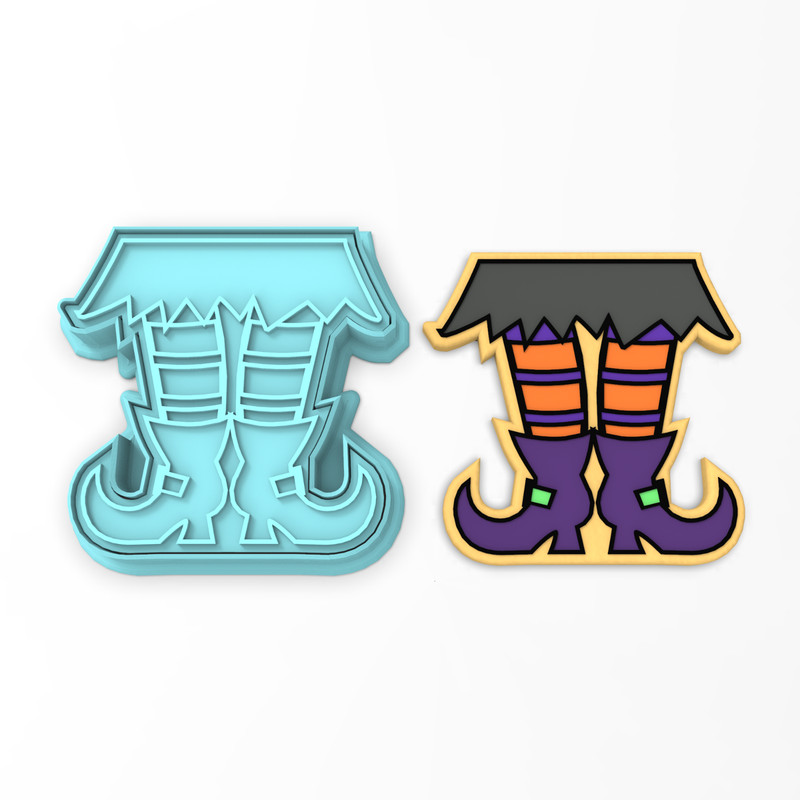 Witches Feet Cookie Cutter & Stamp #1 | Halloween Tights Witch Scary Costume