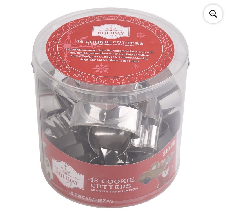Holiday Time 18 Count Stainless Steel Christmas Cookie Cutters *New* gallery