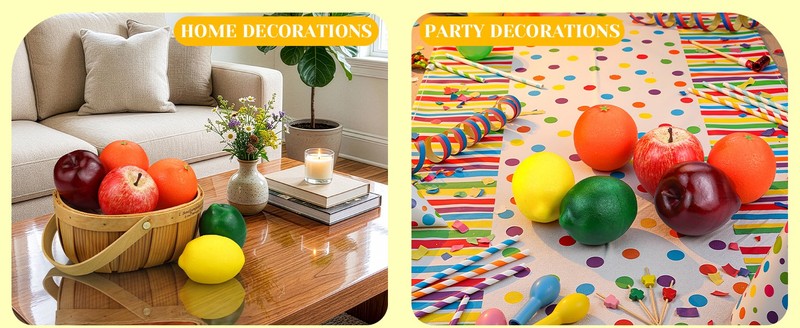 6 Pcs Artificial Fruits Pa, Fake Fruits for Decorat Home Kitchen gallery