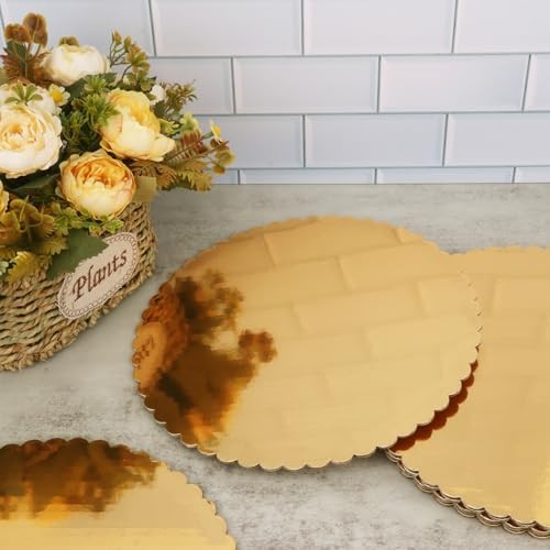 55 Pack 10 Inch Gold Cake Boards, Round Cake 55 Pack 10 Inch Gold Rounds gallery