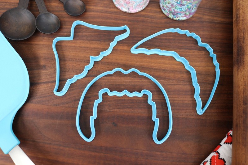 Moustache Cookie Cutters - English Stache, Horseshoe Stache, Hungarian Stache, gallery