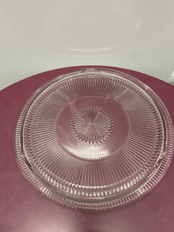 Vintage Metal Chrome Cake / Dome with Glass Bottom gallery