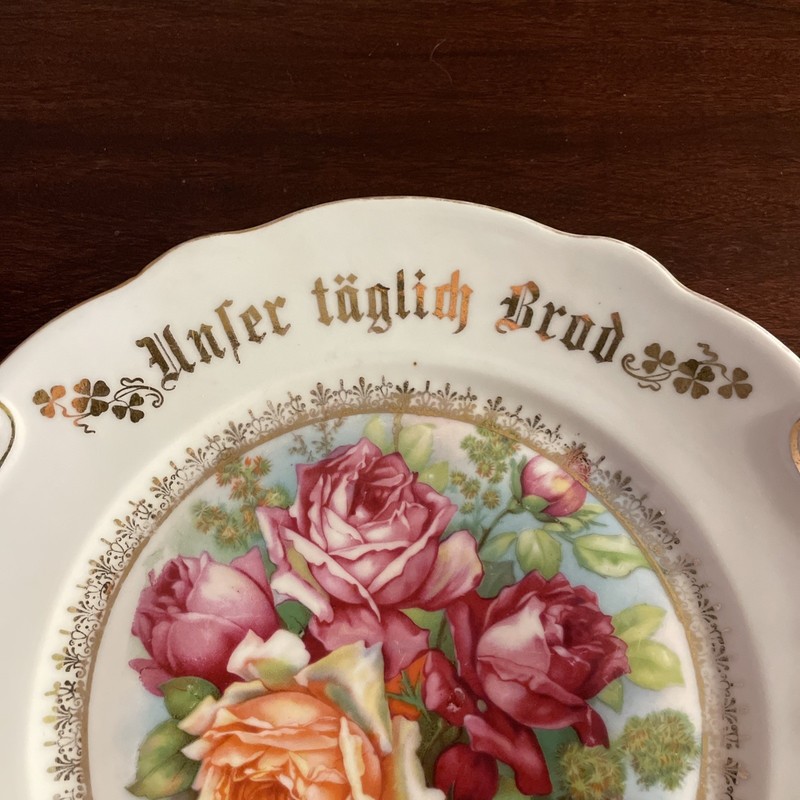 Antique 1900’s German Handled Bread Plate In Mint Condition gallery