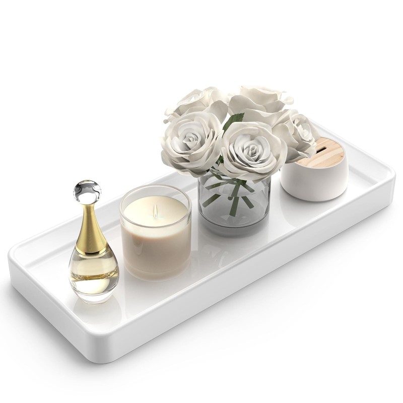 Gurygo 12″ Countertop and Vanity Tray – Kitchen Tray for Soap Bottles – Recta…
