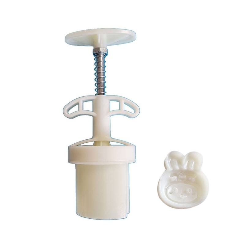 Plastic Material Mooncake Molds Stamps DIY Moon Cake Mould Cartoon Rabbit Shaped