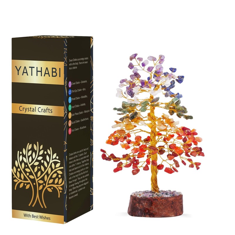 Yathabi Seven Chakra Tree - Crystal Tree For Positive Energy - Tree Of Life - gallery