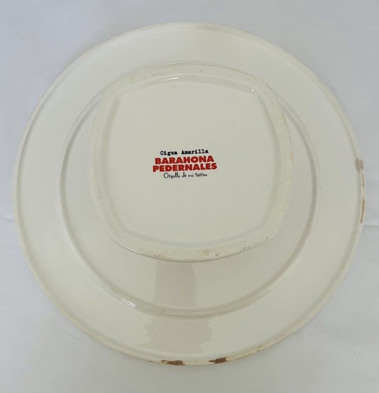 Round White Ceramic Bird Elevated Cake Plate/Stand Desserts Houseware gallery