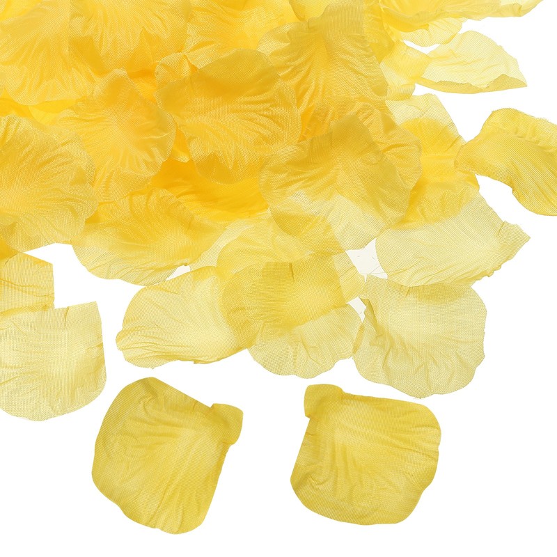 1000Pcs Artificial Rose Petals Silk Flower Decoration, Orange Yellow