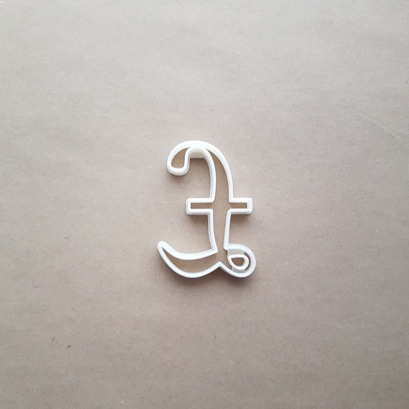 Pound GBP Currency Symbol Shape Cookie Cutter Dough Biscuit Pastry Fondant Sharp gallery