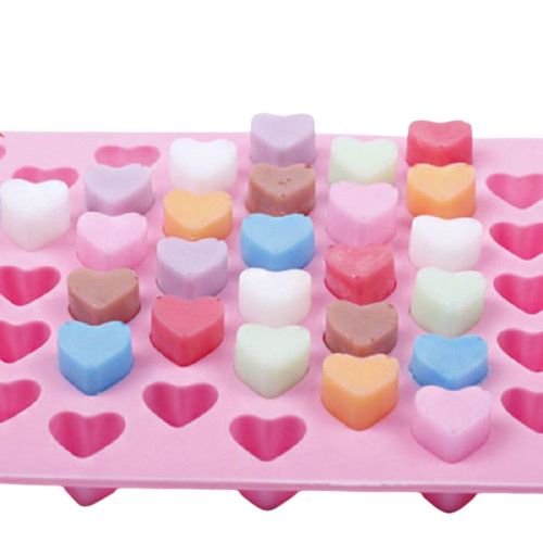 3D Mini Silicon Mold 55 Hearts- Chocolate Jelly Candy Biscuit Ice Wax Candles gallery
