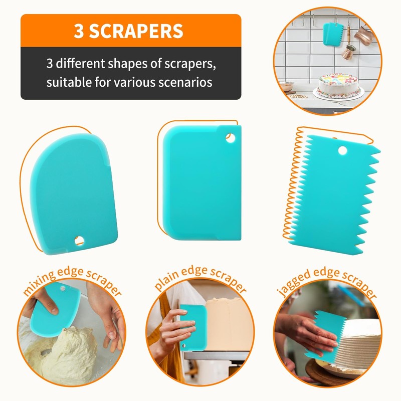 Piping Bags and Tips Set -Ultimate Cake Decorating Supplies Kit - Included 10... gallery