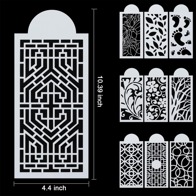 10 PCS Cake Stencils Set Floral Lace Wedding Molds Cookie Fondant Icing gallery