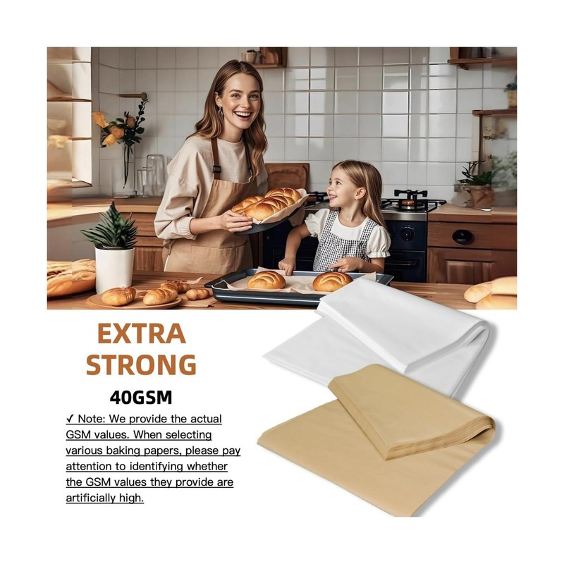 1600/Case 18x26 Inch Full Size Baking Parchment Paper Bulk - Non-Stick & Grea... gallery
