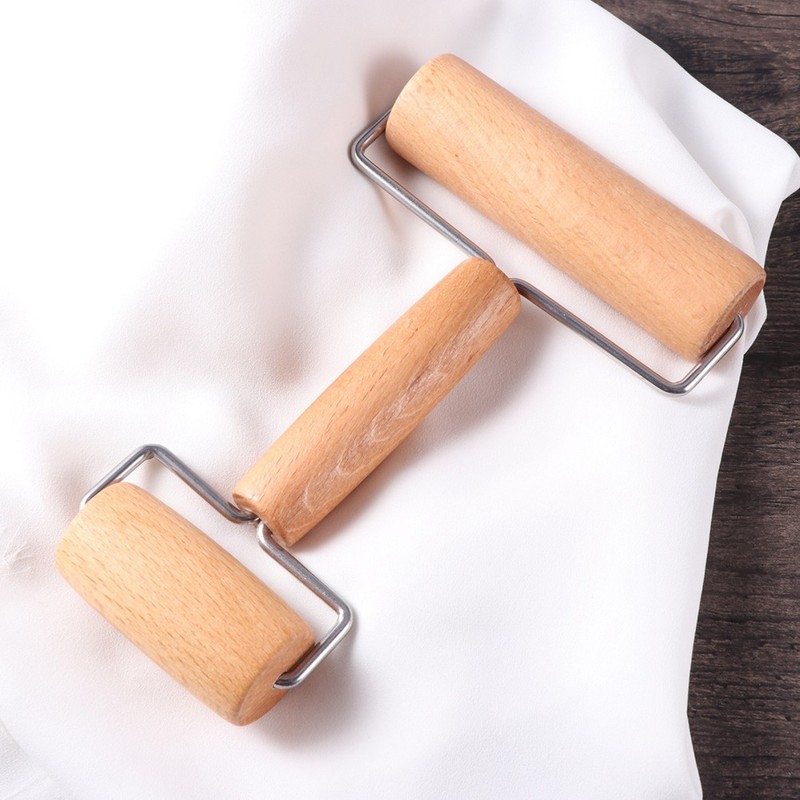 Wooden Dough Roller T Shape Baking Pin for Pasta Cookies Pizza 19x7.5 cm gallery
