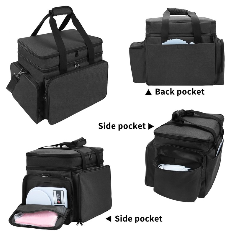 TUSIASC Baking Supplies Storage Bag for Bakers/Pastry Chefs, Large, Black gallery