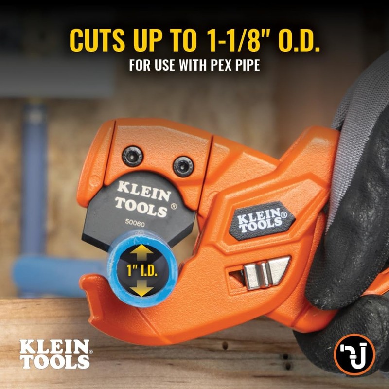 Klein Tools 50043 Pex Pipe And Tubing Cutter 1-Inch I.D. Cutting Capacity For gallery