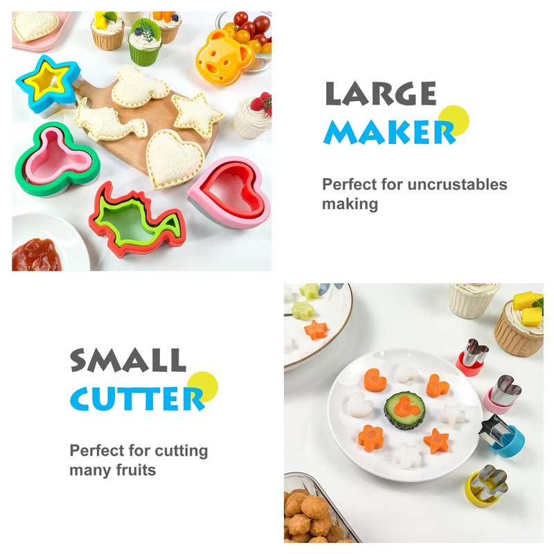Sandwich Cutter and Sealer 5~Pack for Kids Lunchbox Bento Box gallery