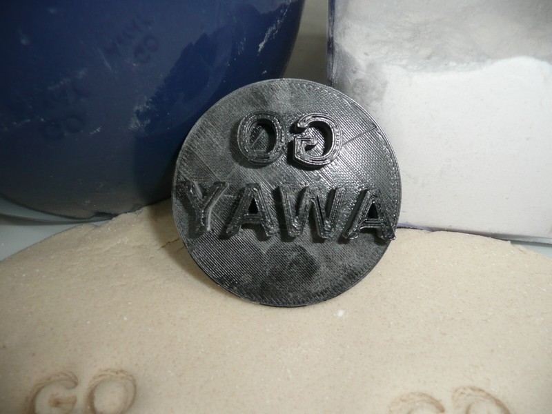 GO AWAY CANDY HEART COOKIE STAMP EMBOSSER MADE IN USA PR5490 gallery